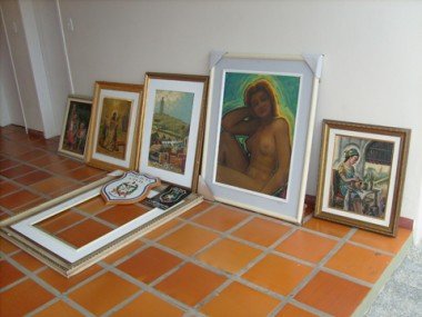 Telas de Willy Zumblick: Obras foram vendidas por R$ 25,00