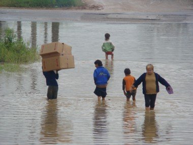 Assustador: Rio Tubarão subiu 5,3 metros