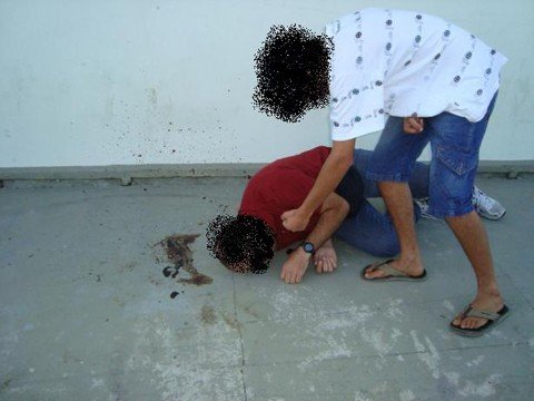 assassinato-de-andarilho-e-desvendado-1 Os agentes da Divisão de Investigação Criminal realizaram uma simulação acompanhados do acusado.