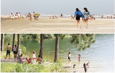 Fim de semana movimentado nas praias