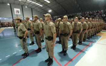 soldados-concluem-curso-na-capital-1 A formatura dos 331 policiais militares ocorreu sábado, em Florianópolis - Foto:SSP/Divulgação/Notisul