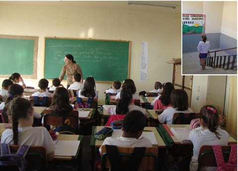 o-primeiro-dia-de-aula-1 Foram realizadas a revisão na estrutura elétrica, colocação de telas nas escadas e janelas das salas. Além dos reparos nas portas, pisos e sanitários e pintura parcial de alguns cômodos do terceiro andar do Gallotti