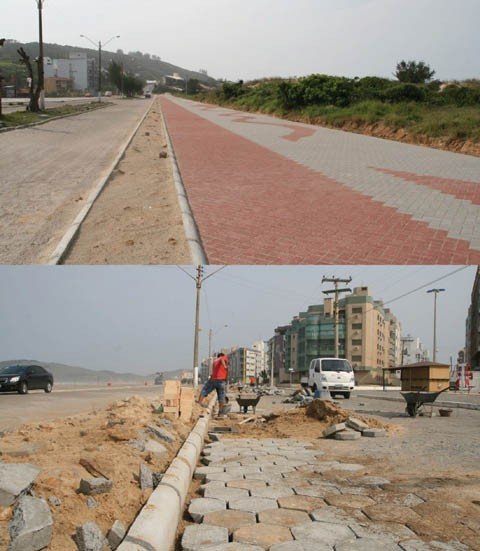 colocacao-de-paver-e-finalizada-1 Nem parece o Mar Grosso! A finalização das calçadas com paver já deu outra ‘cara’ para o balneário mais movimentado da região. Agora, os trabalhos estão voltados para a abertura da áreas de estacionamento