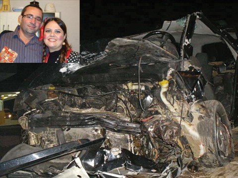 acidente-provoca-a-morte-de-tres-pessoas-1 Rogério Rodrigues da Luz, 36 anos, e Aline de Fáveri, 30, estavam na EcoSport. O casal não resistiu aos graves ferimentos e morreu na hora. Foto: PRF de Tubarão/Divulgação/Notisul