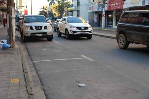 cobranca-inicia-em-15-dias-1 No início do mês a empresa começou a marcação das vagas nas ruas de Tubarão