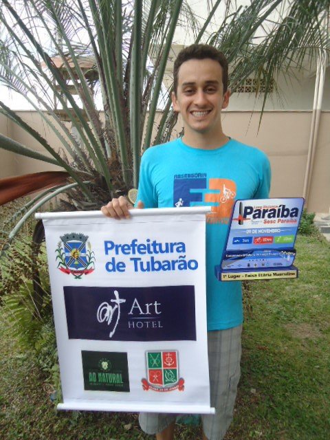 tubaronense-termina-em-16o-1 O tubaronense Felipe terminou a prova em 16º e foi o grande campeão da categoria de 25 a 29 anos. Foto: Divulgação/Notisul