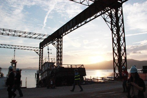 duplicacao-trabalho-sera-reduzido-neste-fim-de-ano-1 As obras na ponte de Laguna serão reduzidas durante o Natal e o Ano-Novo - Foto:Muriel Albonico/Esga-Dnit/Divulgação/Notisul