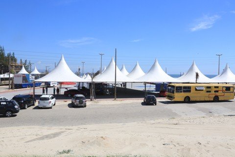 moto-laguna-inicia-hoje-1 Estrutura já está pronta para receber multidão na Cidade Juliana - Foto:Marco Bocão/Prefeitura de Laguna/Divulgação/Notisul