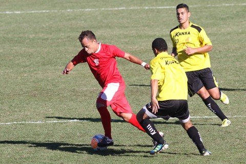 tigre-vence-o-leao-em-casa-1 Jogadores do Hercílio atuam bem, mas não conseguiram sair vitoriosos - Foto:Fernando Ribeiro/Criciúma E.C./Divulgação/Notisul