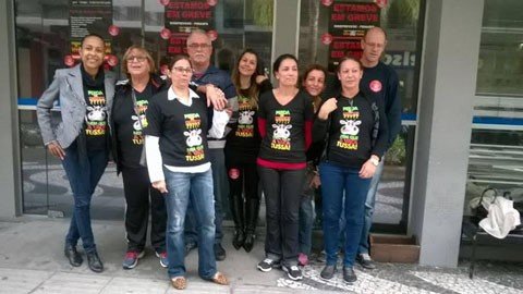 Dos 37 funcionáriois da agência de Tubarão, mais da metade está em greve  -  Foto:Enrique Litman/IBF/Divulgação/Notisul
