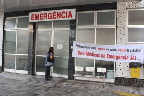 Com a paralisação, somente 40 pessoas foram atendidas ontem. Em dias normais, esse número passa de 200  -  Foto:Elvis Palma/Divulgação/NotIsul