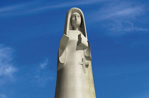 empresa-tera-30-meses-para-executar-a-obra-1 Os moldes da estátua são produzidos em formas de isopor, que depois recebem uma espécie de capa de resina de vidro - Foto:Reprodução/Notisul