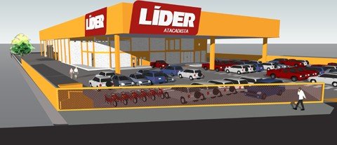 atacado-vai-gerar-mais-de-100-empregos-1 O local tem mais de dois mil metros quadrados de área de vendas, 15 check-outs e estacionamento com mais de 200 vagas para carros e motos - Foto:Reprodução/Notisul
