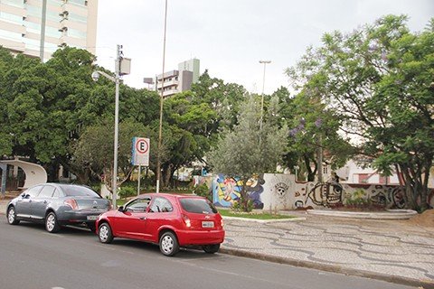 Um dos pontos centrais com câmera de segurança é próximo a pista de skate  -  Silvana Lucas/Notisul