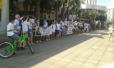 Cerca de 300 pessoas participaram da passeata em Tubarão  -  Foto:Pedro Garcia/ Unisul TV/Divulgação/Notisul
