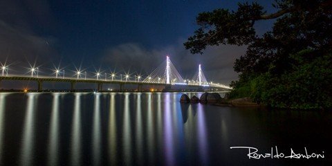 A dívida da energia da ponte acumula desde agosto do ano passado  -  Foto:Ronaldo Amboni/Divulgação/Notisul