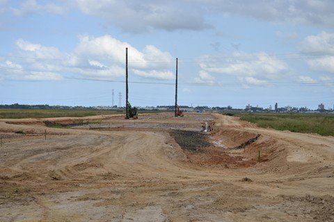 Atualmente, a estrada está em execução com obras de terraplanagem  -  Foto:Eduardo Zabot/ADR de Tubarão/Divulgação/Notisul
