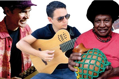 show-ocorre-neste-domingo-1 Robertinho Silva (D) fará o show acompanhado do violonista Thiago Zaidan (C) e do percussionista Edvaldo Barreto - :Fotos: AloIzio Jordão/Thiago Zaidan/ Robertinha Villas/Divulgação/Notisul