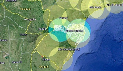com-novos-radares-cobertura-sera-de-100-no-estado-1 Cobertura dos Radares Meteorológicos do Oeste, Sul e Alto Vale do Itajaí. Foto: Governo do Estado/Divulgação/Notisul.