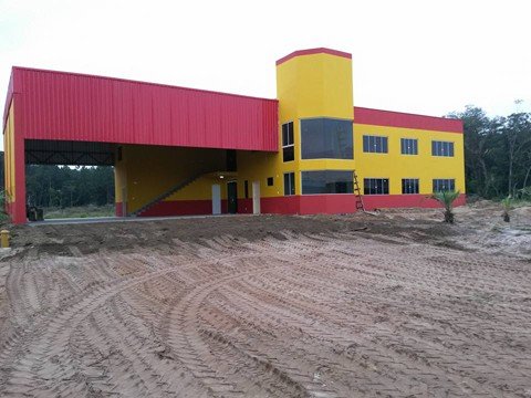 obra-em-novo-quartel-chega-a-etapa-final-1 Novo quartel dos bombeiros fica às margens da SC-436 - Foto:Bombeiros de Laguna/Divulgação/Notisul