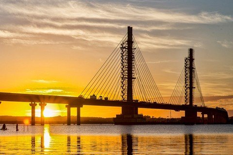 programa-na-obra-da-ponte-de-laguna-recebe-premio-1 Obra foi inaugurada há pouco menos de um ano - Foto:Construtora Camargo Corrêa/Divulgação/Notisul