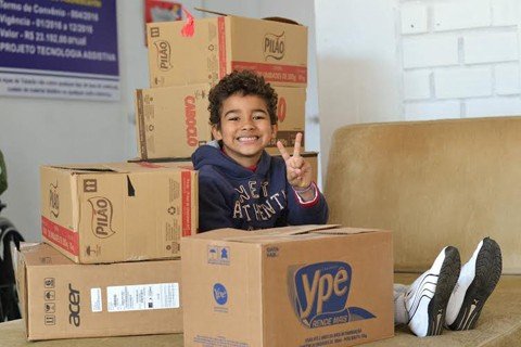 Davi, 7 anos, iniciativa de gente grande!