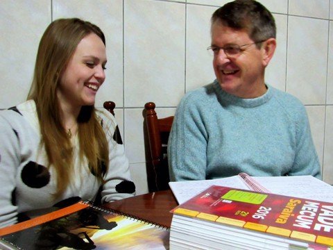 Juntos, pai e filha cursam direito