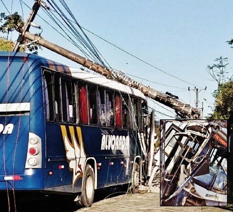 Motorista desvia e evita acidente grave
