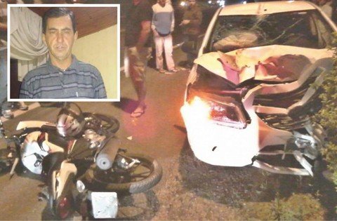 policia-indicia-condutor-por-homicidio-1 Loreni Ferreira (detalhe) tinha 47 anos. Ele morreu a caminho do hospital minutos depois da colisão - Fotos:Divulgação/Notisul
