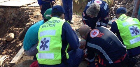Trabalhador fica em estado grave após choque elétrico