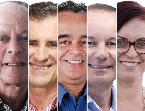 quarta-pesquisa-a-majoritaria-sera-divulgada-amanha-1 Mauro Candemil (PMDB), Renato Borges (PSC), Ronaldo Rosinha (PMN), Samir do Kilojão (PP) e Tanara Cidade (PT) disputam a preferência do eleitorado em Laguna - Fotos:Divulgação/Notisul