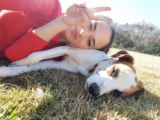 Aumigos, o destaque desta semana &eacute; a Moah, esta vira-latinha linda de um ano de vida. Sua mam&atilde;e, Mariana Fukushima, me contou que ela adora praia e gosta de correr no parque e dormir embaixo das cobertas. Fofura esta fam&iacute;lia! - Foto: Divulga&ccedil;&atilde;o/Notisul