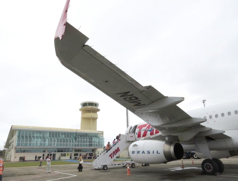 O aeroporto opera na Cidade das Praias desde abril de 2015  -  Foto: Divulgação/Notisul