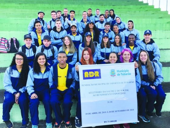 Delega&ccedil;&atilde;o tubaronense de atletismo conquistou v&aacute;rias medalhas nos Joguinhos  -  Foto : Adra/Divulga&ccedil;&atilde;o/Notisul