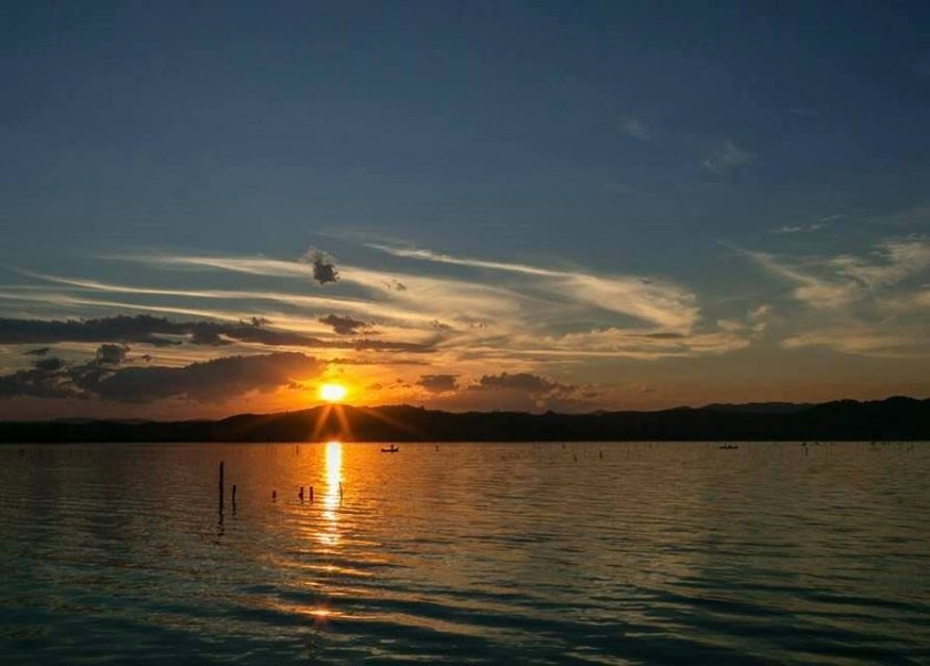 frente-fria-volta-a-sc-e-traz-chuva-no-fim-desta-quarta-feira-1 Foto: Wilson Schuelter/ Pôr do sol em Pescaria Brava
