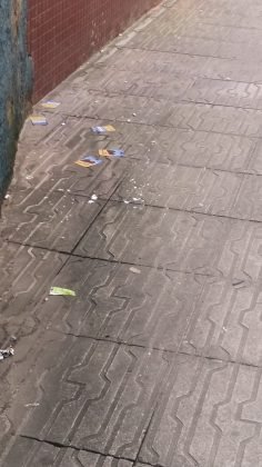 Sujeira desnecess&aacute;ria