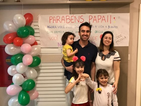 Fam&iacute;lia do doador Gustavo Martins  