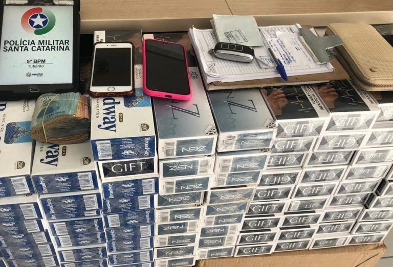 Contrabando: 1.860 maços de cigarro são apreendidos em Tubarão