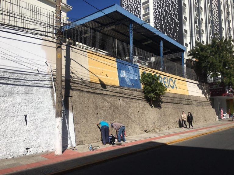 Revitalização do muro dos Correios, em Tubarão, começa nesta quarta (27)