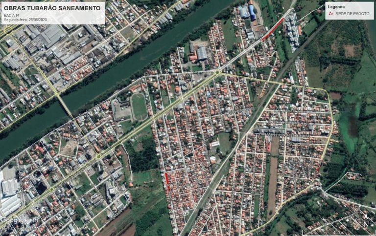 Tubarão Saneamento divulga cronograma de obras da próxima segunda-feira (25)