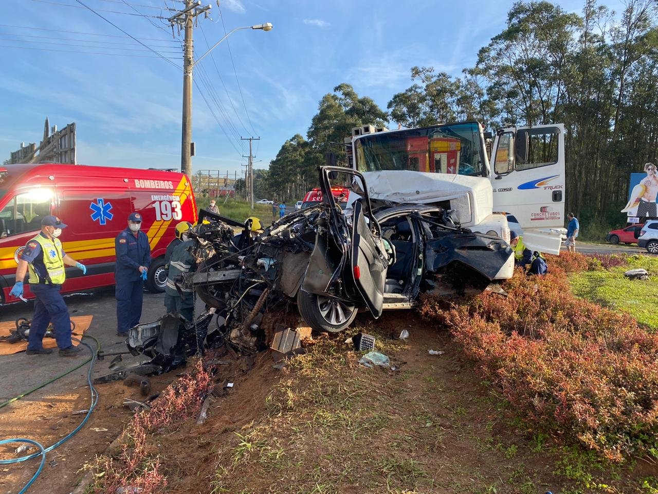 Acidente resulta em uma morte hoje (22) no Balneário Rincão