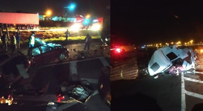 Casal e filho de 11 anos morrem em acidente na BR-101 em Araranguá