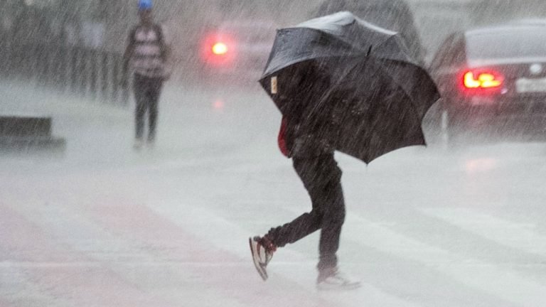 Chuva volumosa persiste até o fim da manhã desta quarta-feira em Santa Catarina