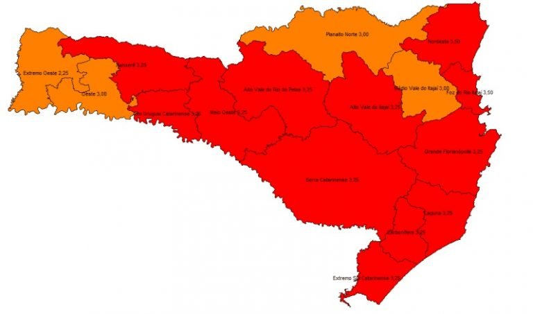 Amurel volta à classificação de Risco Potencial Gravíssimo para Covid-19