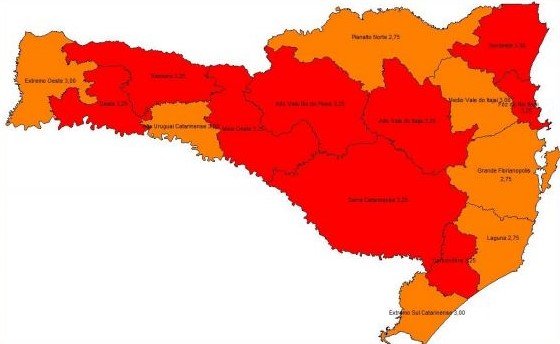 Amurel é reclassificada do risco gravíssimo para grave no Painel de Risco Covid-19