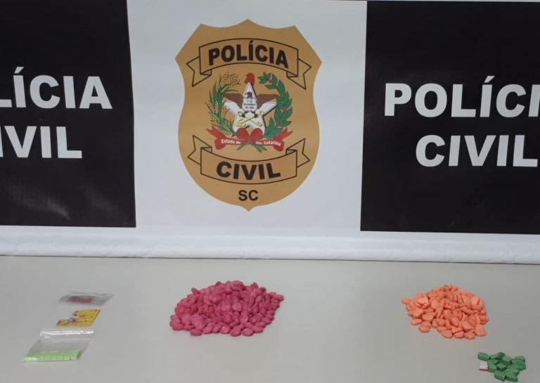 Jovem de 23 anos é preso em São Ludgero por traficar Ecstasy e LSD