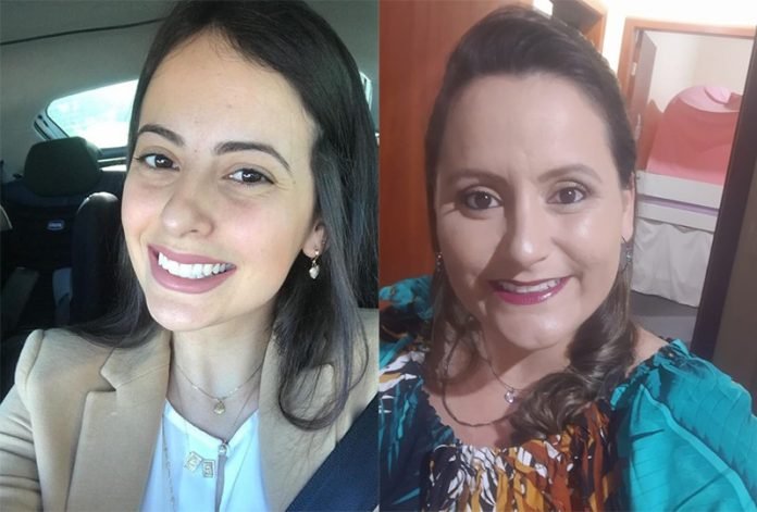 karolina-maximo-e-fernanda-ricken-acreditam-que-possam-ser-irmas-696x471 #Pracegover Foto: Na imagem há duas mulheres jovens, Karolina e Fernanda que descobriram nesta quarta-feira (9), que são irmãs