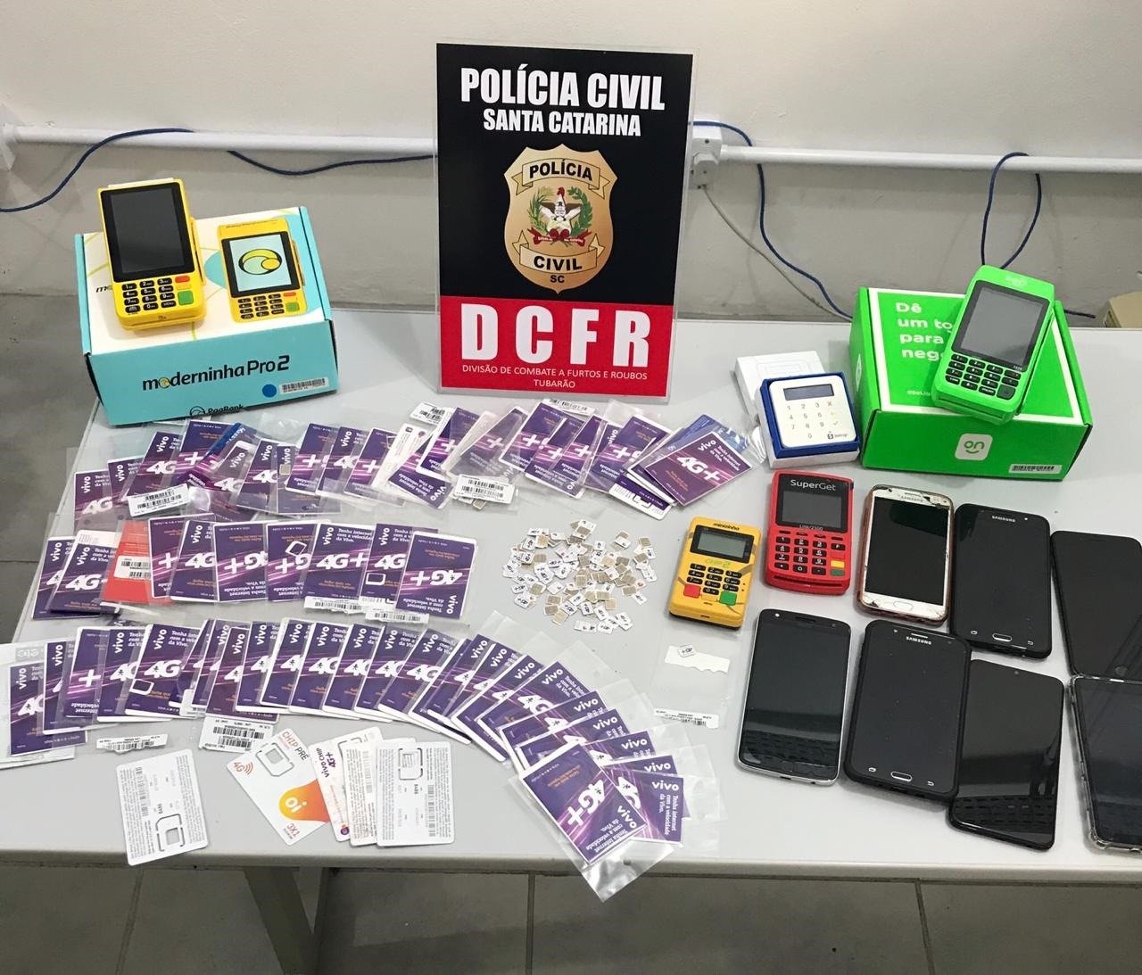 Polícia Civil prende suspeitos de furtos com o uso do dispositivo chapolin em Tubarão