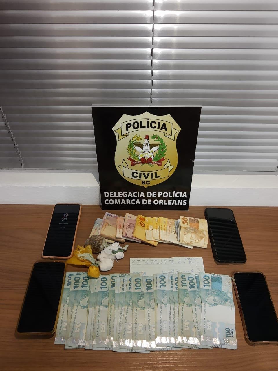Polícia Civil de Orleans prende assaltantes que levaram R$ 55 mil de um posto de gasolina