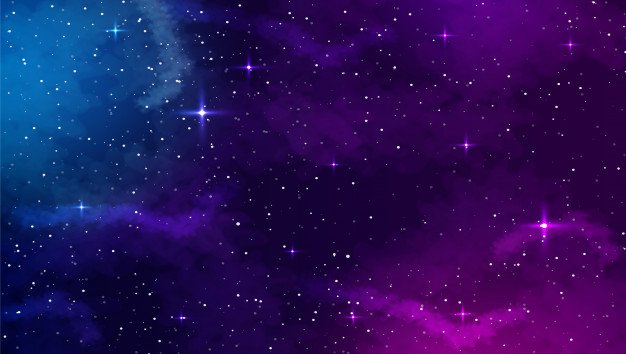 fundo-de-espaco-com-forma-abstrata-e-estrelas